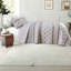Ensemble de literie en coton rembourré, lit double King/Cal King réversible