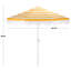 Parasol à manivelle 9 pi Lucerna-1763113130