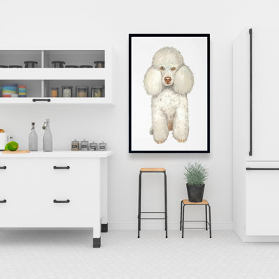 French Poodle Print On Canvas