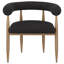 Ensemble de 2 chaises de salle à manger Noris, dossier en C, tissu-109212905-109212906