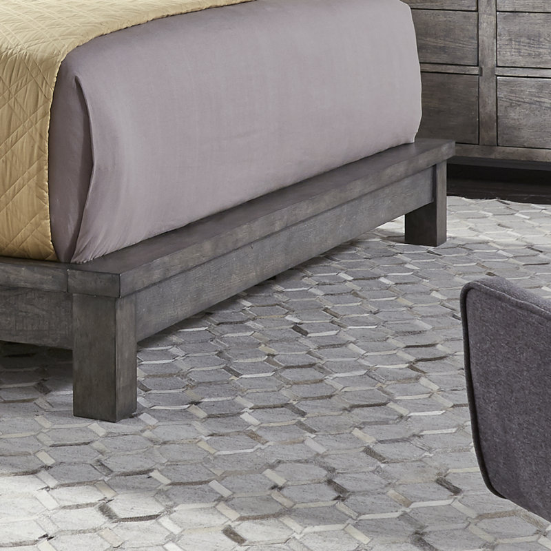 Bettee Bed, King, Dark Gray