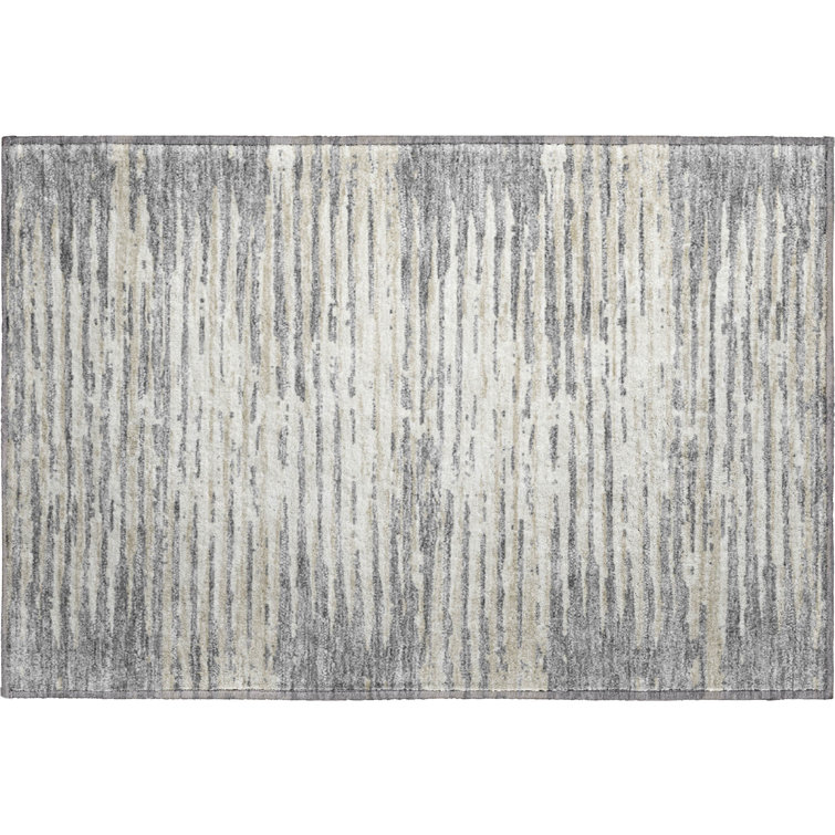 Premium Machine Washable Prisco Gray Rug