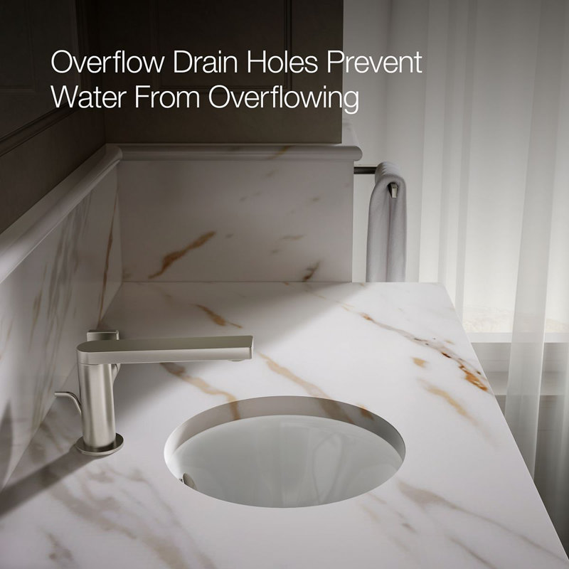 Kohler Iron Plains Round Drop-In/Under-Mount Bathroom Sink
