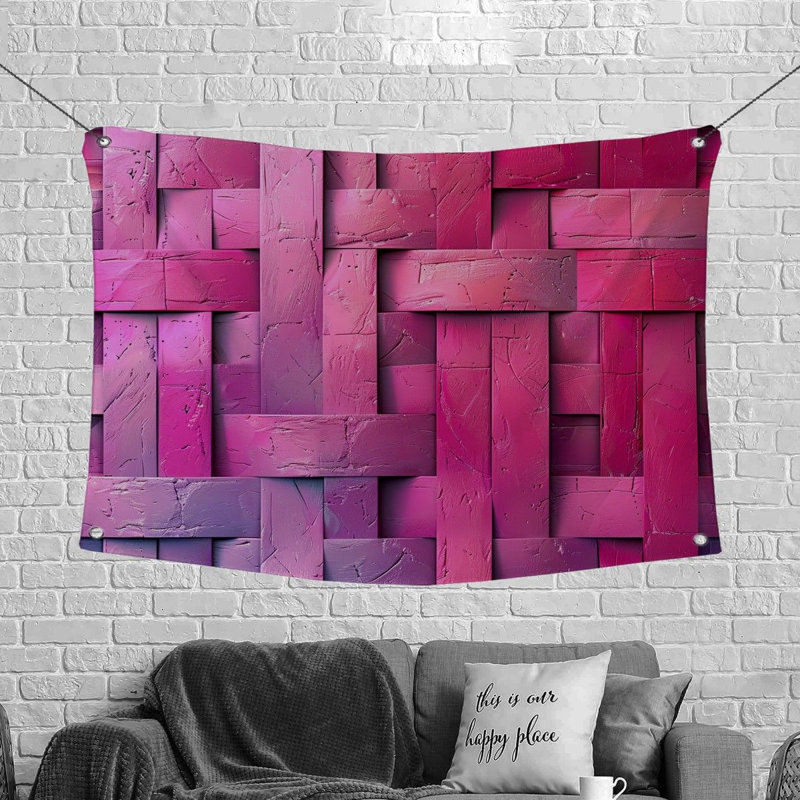 Tapisserie en tissu, H 88 po x l 104 po