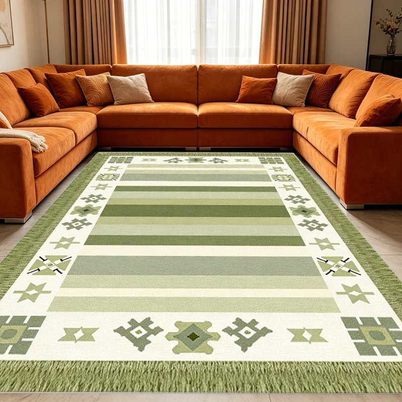 Dusty Lavenderern Tribal Geometric carpet-easy to clean, machine-washable, soft and comfortable; suitable for door mats, kitchens, living rooms, bedrooms, corridors, and laundry areas. Easy to clean, durable carpet for home decoration.