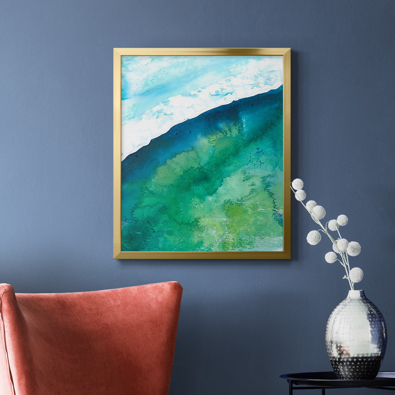 New Air II Premium Framed Canvas - Ready to Hang, Gold, 20" H x 16" W