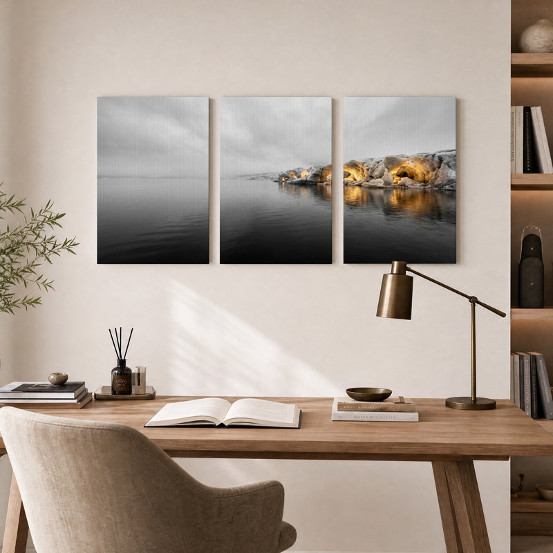 Ensemble de 3 toiles d'art, 24"H x 16"W x 3pcs