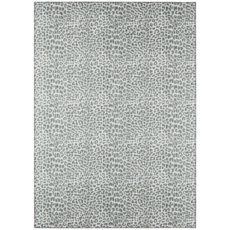 Chenille Washable Animal Print Rug