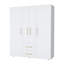 Armoire blanche 2 portes tout-en-un