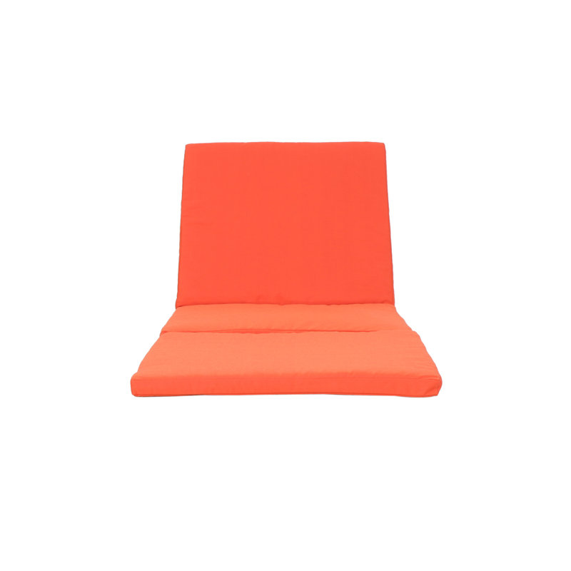 Coussins de chaise longue intérieur / extérieur, Orange