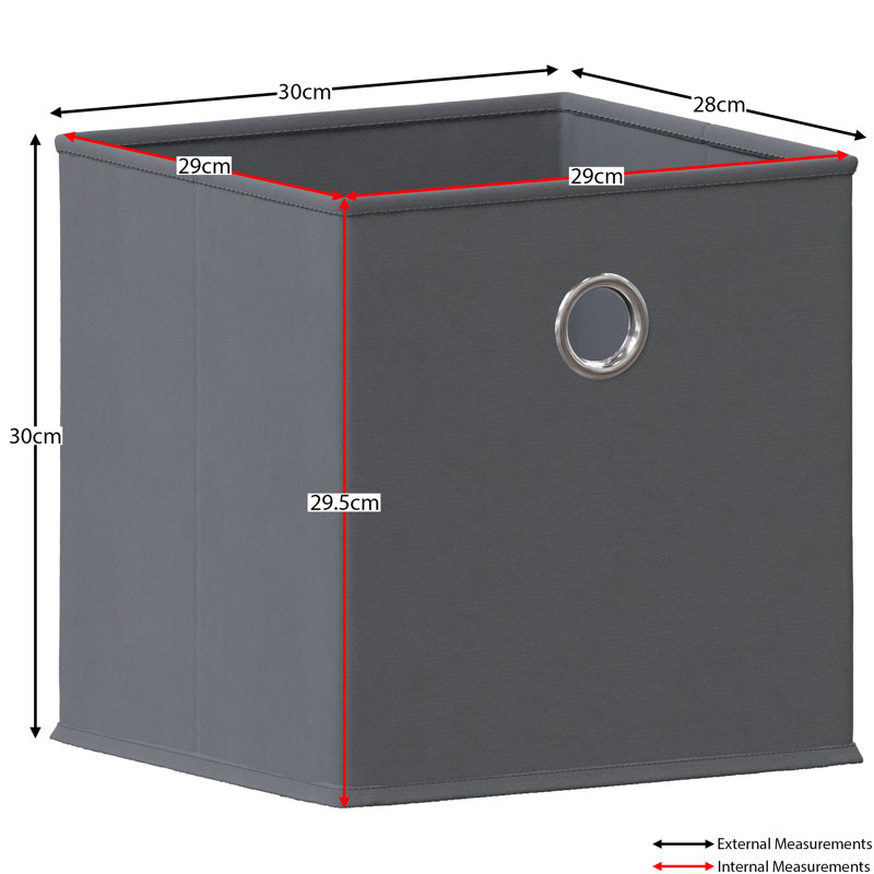 Durham Fabric Basket, UKFR Certified, 1, Gray