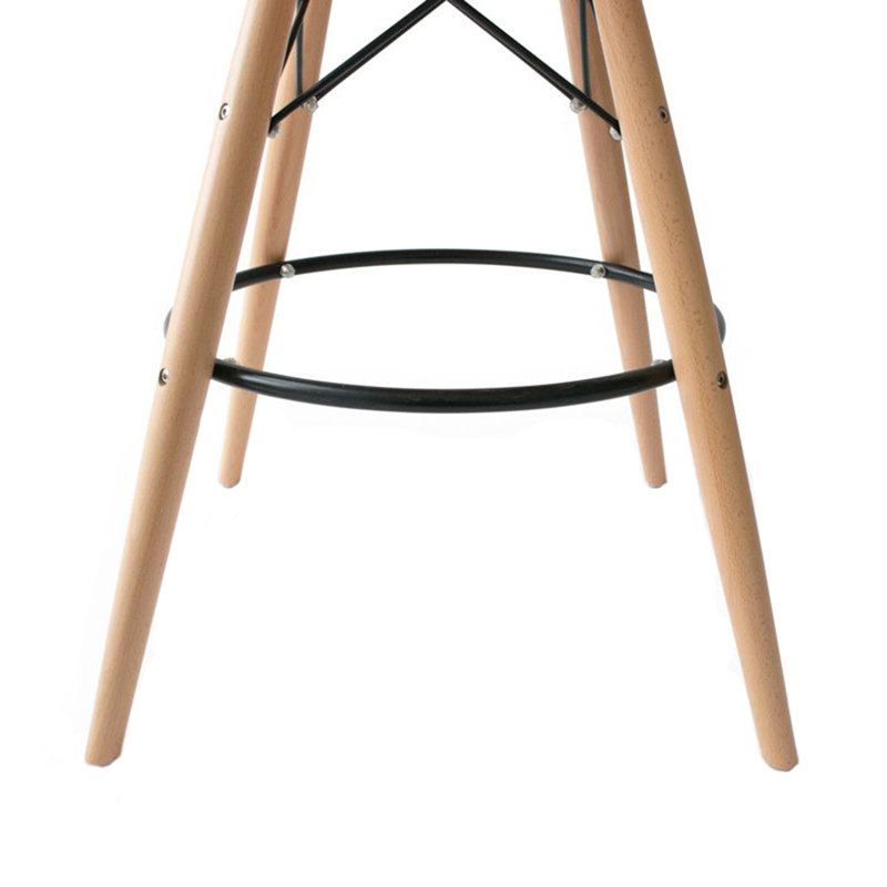 Tabouret de bar rembourré Mid-Century