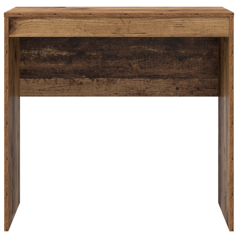 Writing Desk Particle Board 76 Cm, 76cm H x 80cm W x 40cm D, Old Wood