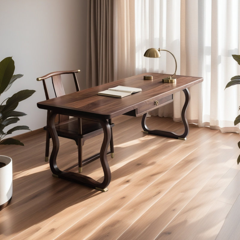 Solid wood black walnut desk
