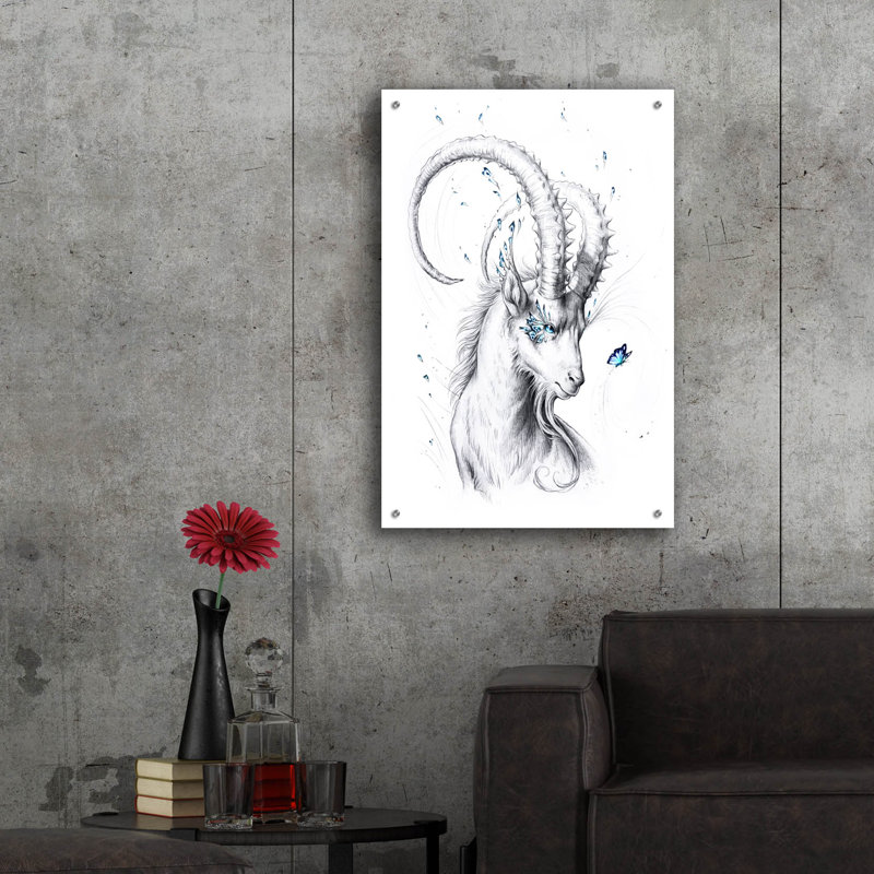 "Capricorne" par JoJoes Art, H 36 po x l 24 po x P 0,2 po