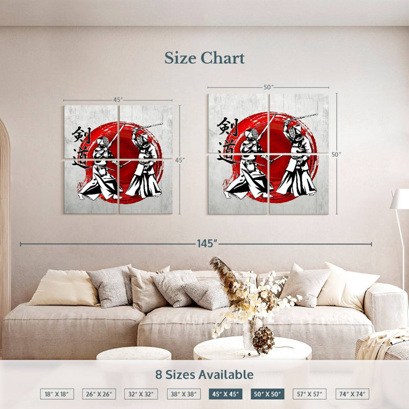 Sireci Kendo, 45" H x 45" W