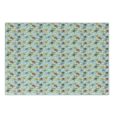Multicolore planche à découper en verre trempé Ambesonne