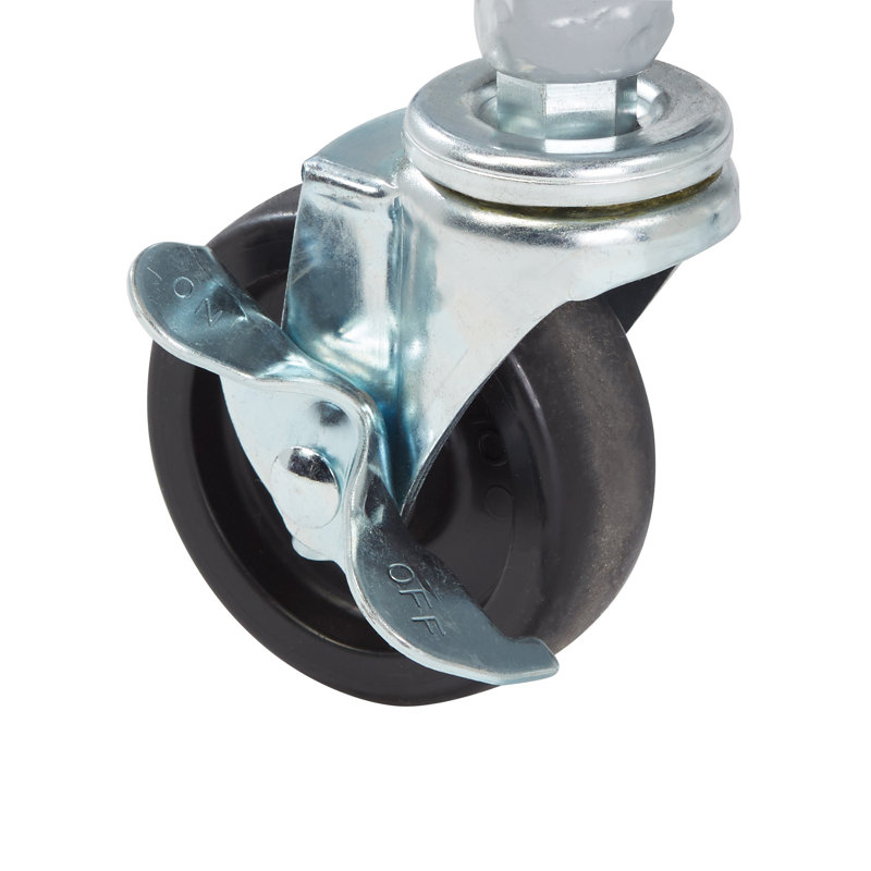 Heavy-Duty Steel Flat Dolly with Caster Wheels