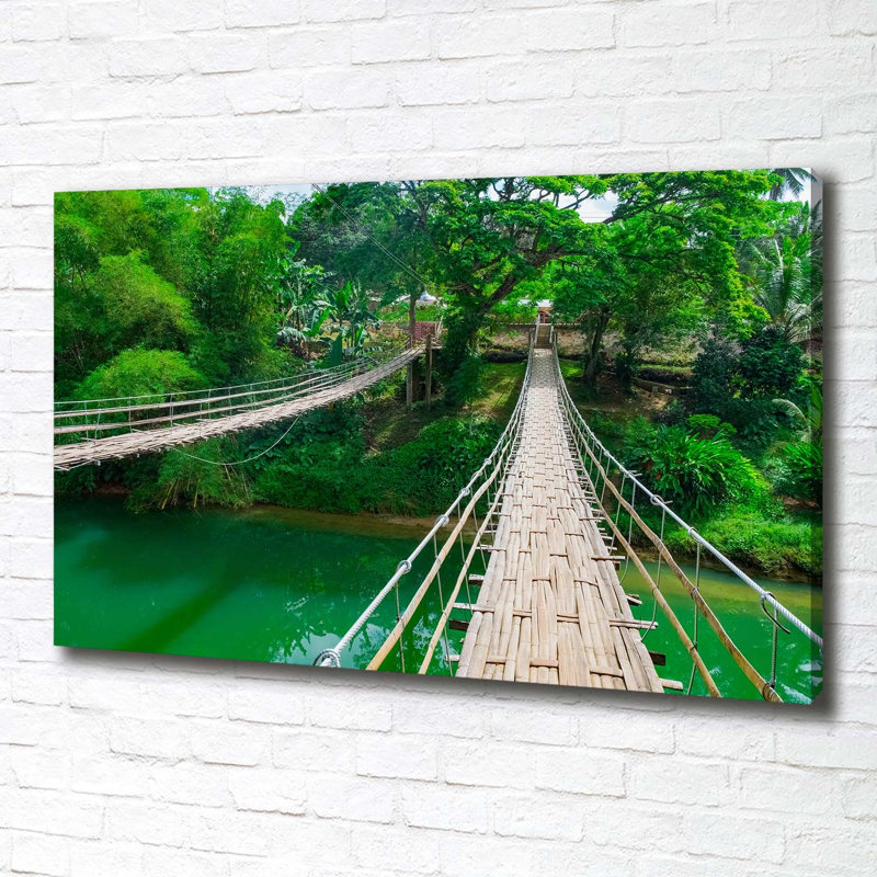 Bridge Over The River - Wrapped Canvas Print