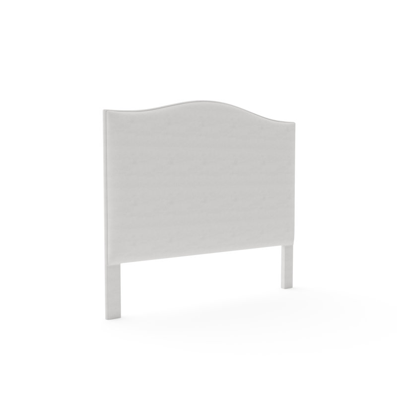 Tête de lit Guilford, Colombe velours performance vie chic, Lit simple