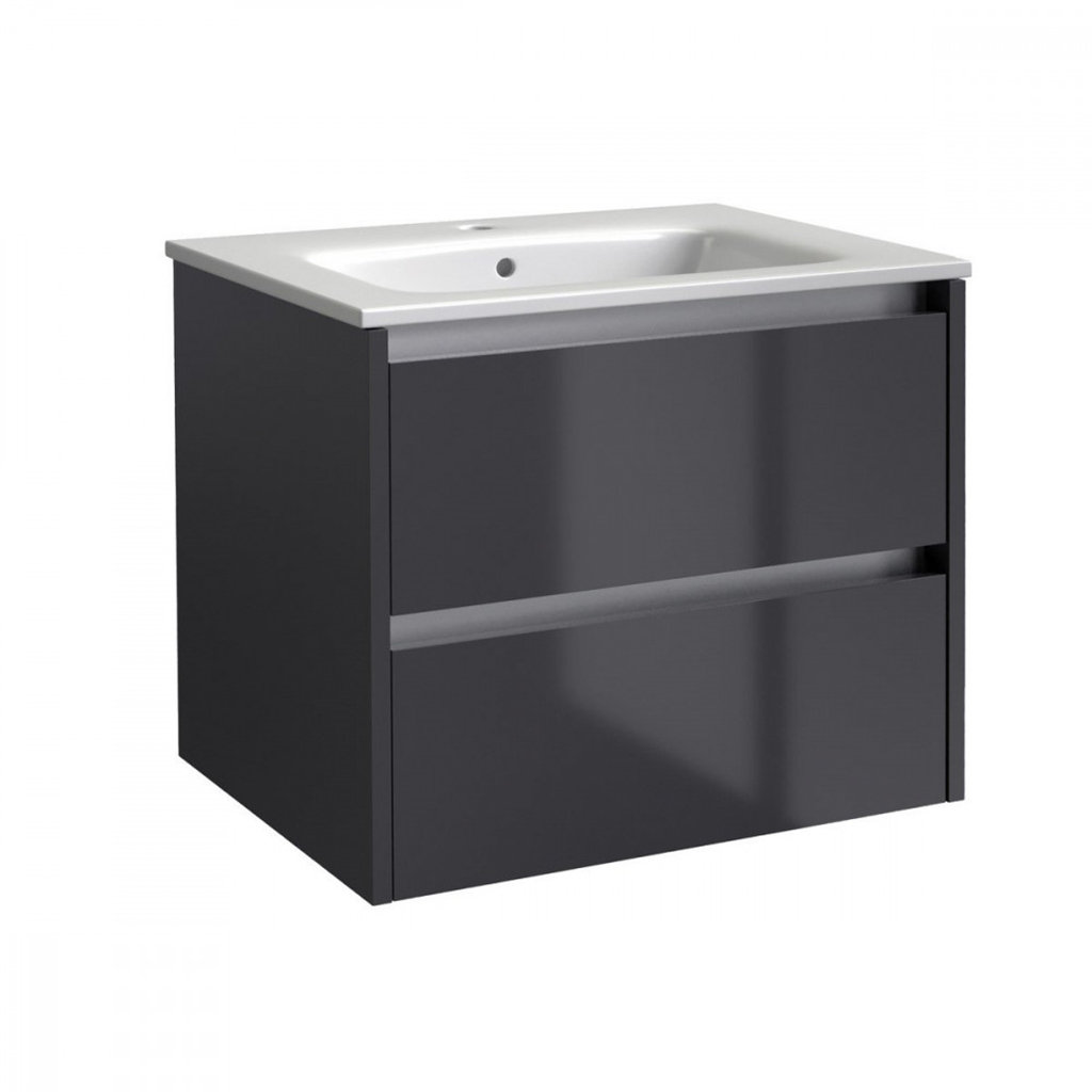 Clifton 590mm Wall Mounted Single Bathroom Vanity with Vitreous China Basin
