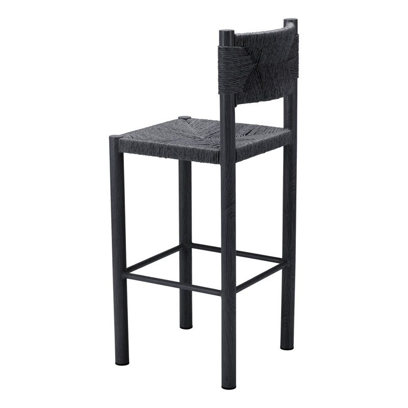 Tabouret de bar Iska, Noir