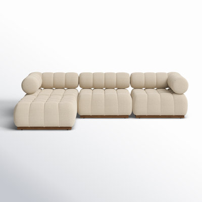 Martinique 73" Teak Patio Sectional