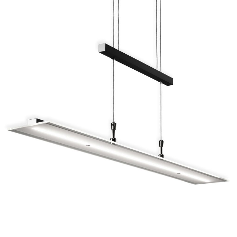 LED Pendant Light, Black, 1-Led Board/20W