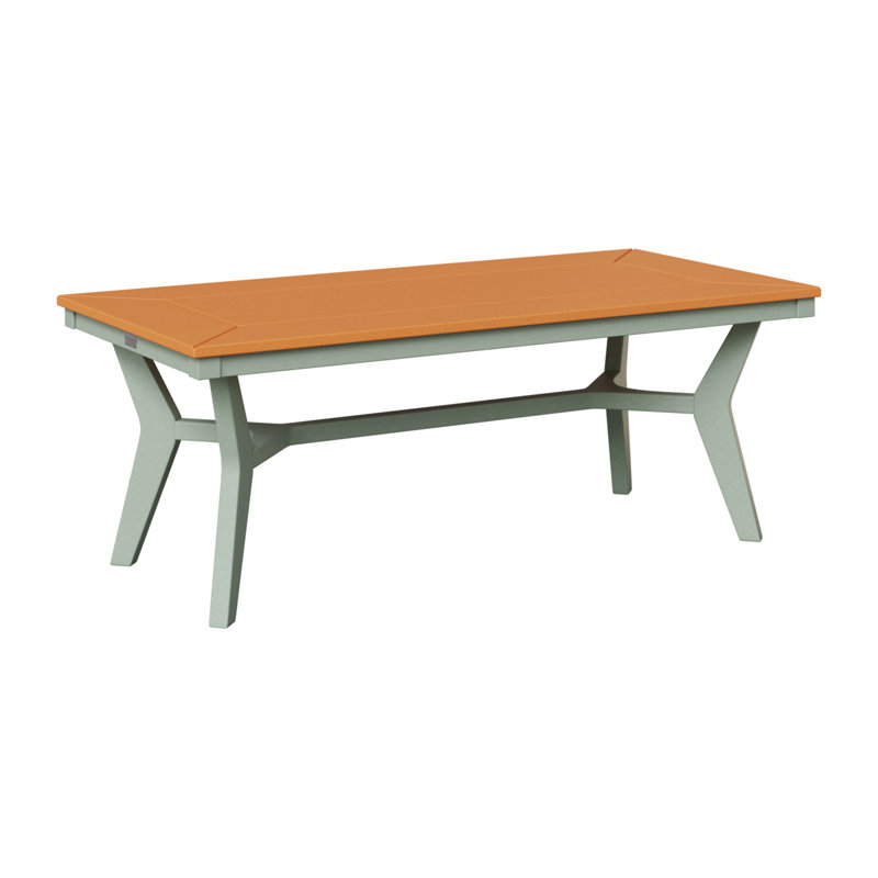 Table basse berlinoise Berlin, Écume de mer, écume de mer, Orange mangue