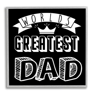 «Worlds Greatest Dad Cool», typographie variée par Marcus Prime - impression