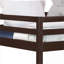 Lit simple mezzanine en pin massif à finition espresso, aucune planche de sommier requise, capacité de 330 lb pour la petite chambre à coucher Chambre d'amis