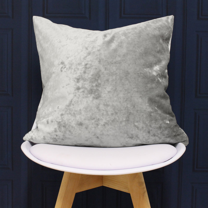Naperville Square Cushion, Silver, 55cm H x 55cm W x 5cm D