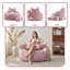 Fauteuil à billes en fausse fourrure de lapin Raccoon Design avec coussin amovible-1630884498