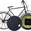 Horloge de bureau et d'étagère de style vélo rétro vintage, décor moderne pour la maison ou le bureau (brun)