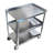 Stainless Steel. 3 Shelf Metal Utility Cart on Wheels with Handle-87212780