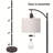 62.2" Arched Floor Lamp with Pull Chain, Bulb Included-1660546990
