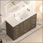 Meuble-lavabo de 48 po brun foncé. Armoire de rangement abondante - 2 portes à fermeture douce et 9 tiroirs