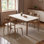 Simple Nordic rectangular dining table