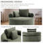 Canapé-lit d'angle Cloud Couch en mousse mémoire avec oreillers