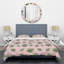  Ensemble de housse de couette style tropical feuilles Mid-Century-40702102