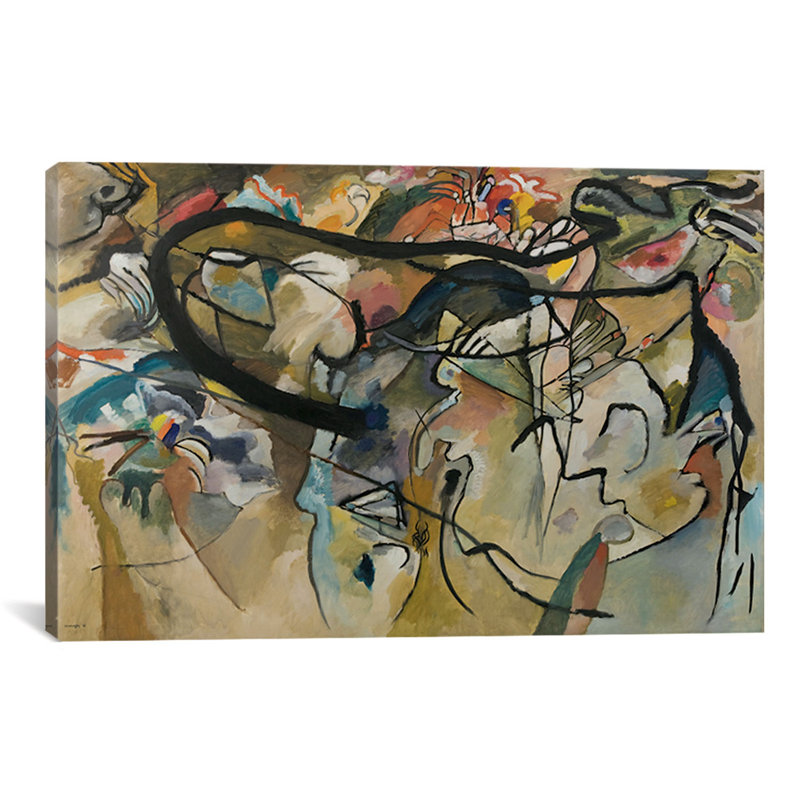" Composition V " by Wassily Kandinsky, 26" H x 40" W x 1.5" D