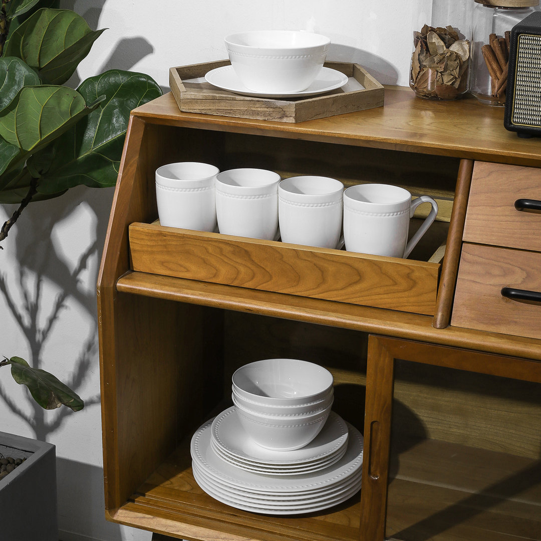 Stone Lain Ava 16-Piece Dinnerware Set Bone China Stone Lain