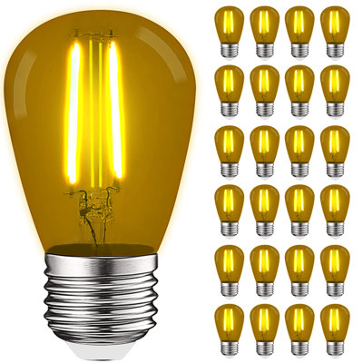 Guirlande lumineuse 0,5 W à DEL S14 de 0,5 W, culot moyen (standard) E26