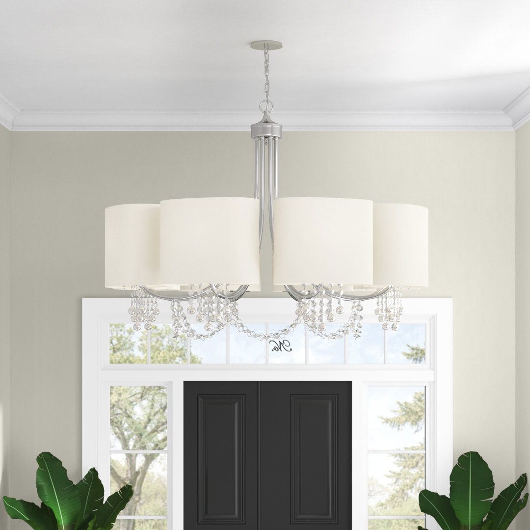 8-Light Shaded Chandelier