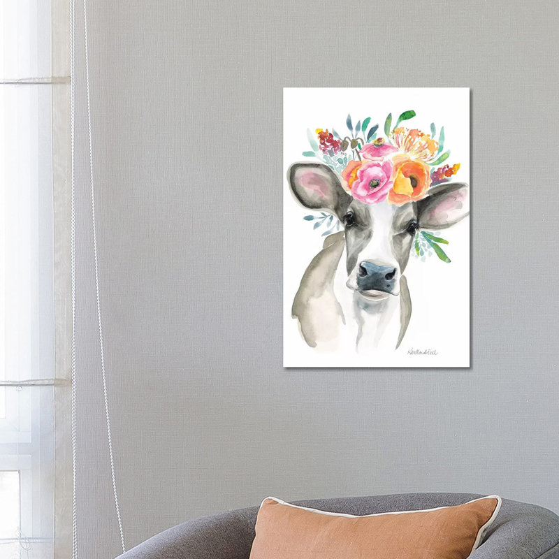Cow by Kirsten Dill - Wrapped Canvas Print, 66.04 cm H x 45.72 cm W