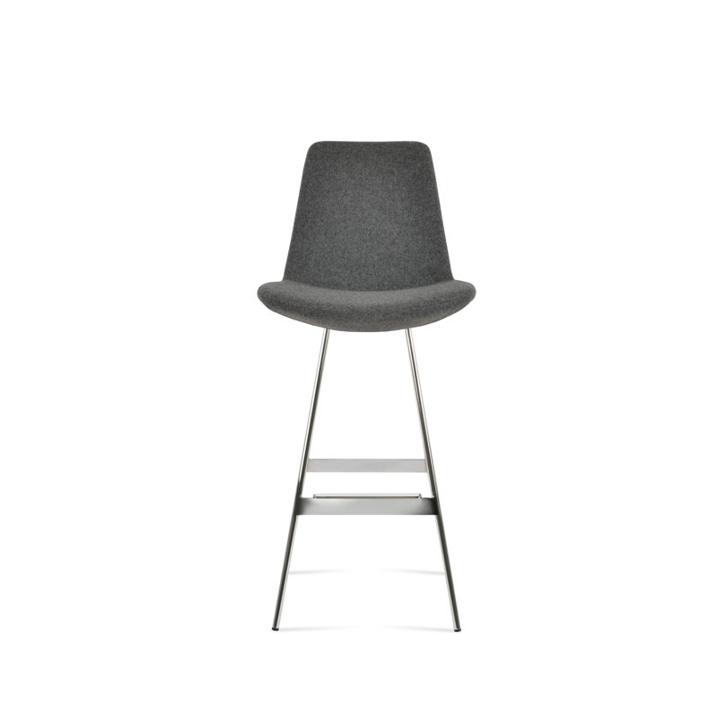 Eiffel Balat Stool, Dark Gray, Chrome