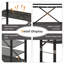  Support de rangement pliable réglable à 2 tablettes avec 2 tablettes
