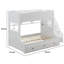 Lit superposé simple en bois avec 7 tiroirs Yolande