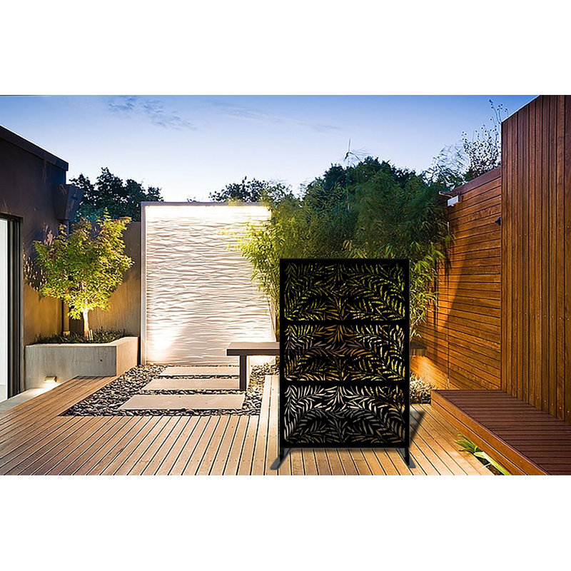 1.2m x 1.9m Privacy Fence, Black