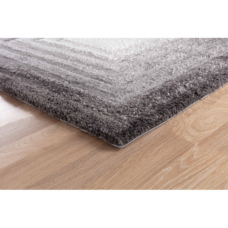 Arnfred Abstract Shag Area Rug, Rectangle 60 x 110cm
